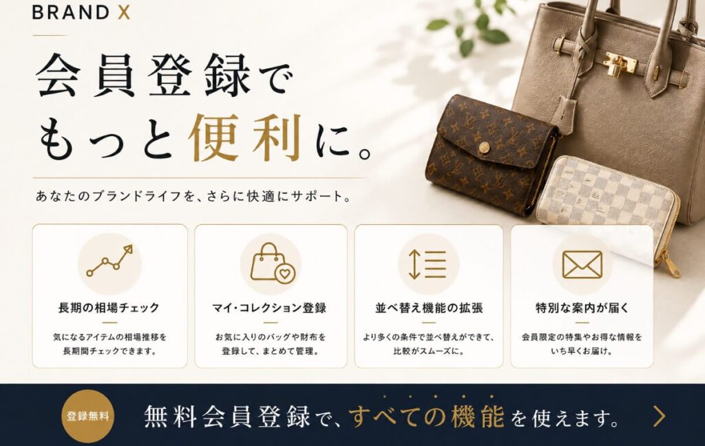 会員登録でできること